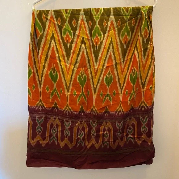 Multicolor Patterned Scarf - Picture 2 of 2